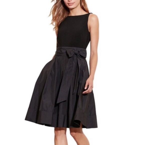 Ralph Lauren Dresses & Skirts - Ralph Lauren Taffeta Black Cocktail Dress